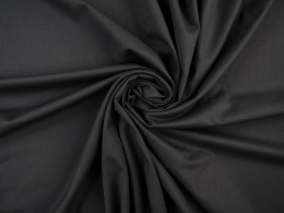 Wełna elastyczna - Czarny z subtelnym prążkiem