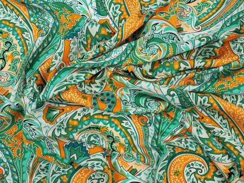 Wiskoza - Roślinne ornamenty Wiskoza - Roślinne ornamenty