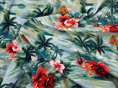 bawełna elastyczna palmy i hibiskusy bawełna elastyczna palmy i hibiskusy