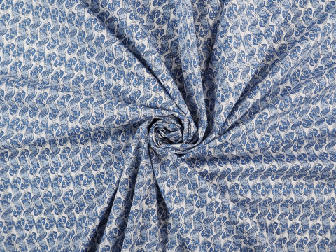 bawełna niebieski paisley bawełna niebieski paisley