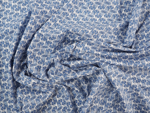 bawełna niebieski paisley bawełna niebieski paisley
