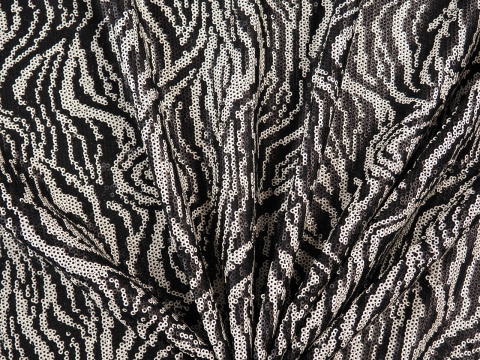 cekiny stylizowana czarnobiała zebra cekiny stylizowana czarnobiała zebra