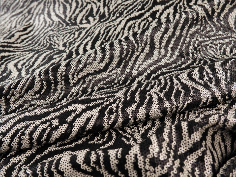 cekiny stylizowana czarnobiała zebra cekiny stylizowana czarnobiała zebra