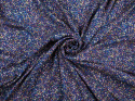 niebieski jedwab elastyczny wzór brokat