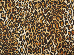 Jedwab szyfon - Klasyczna pantera ciepły odcień