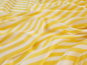 wiskoza biało żółte poziome paski
