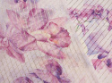 lilaróż szyfon z lurexem w fioletowe storczyki