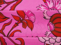 różowy jedwab w porecelanowy wzór