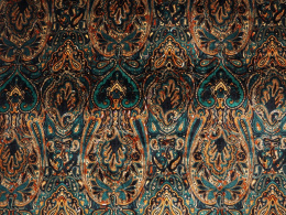 Welur jedwabny - Gęste ornamenty