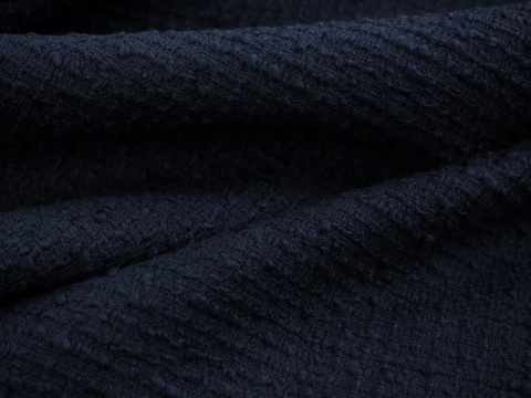 atramentowa chanelka premium wełna z jedwabiem wełna boucle atramentowa chanelka premium wełna z jedwabiem wełna boucle