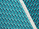 jedwab abstracja retro w kolorze morskim