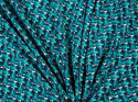 jedwab abstracja retro w kolorze morskim