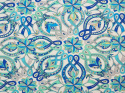 lycra w abstrakcyjne, niebieskie rozety Pucci