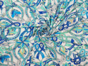 lycra w abstrakcyjne, niebieskie rozety Pucci