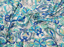lycra w abstrakcyjne, niebieskie rozety Pucci