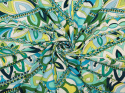 lycra w abstrakcyjne, niebiesko zielone ornamenty Pucci