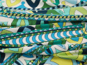lycra w abstrakcyjne, niebiesko zielone ornamenty Pucci