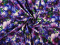 Bawełna sygnowana - Fioletowe kwiaty