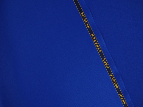 Wełna double face - Jasny kobalt