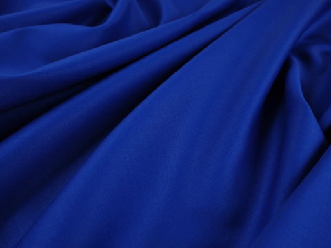 Wełna double face - Jasny kobalt