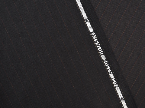 brązowa wełna w cynamonowy prążek