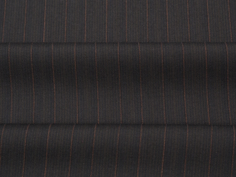 brązowa wełna w cynamonowy prążek