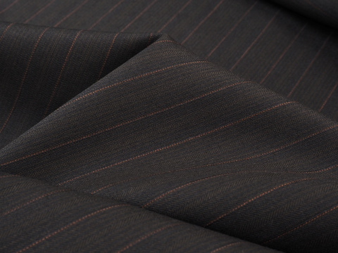 brązowa wełna w cynamonowy prążek