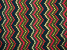 Wełna Missoni - Zielono-różowy zygzak