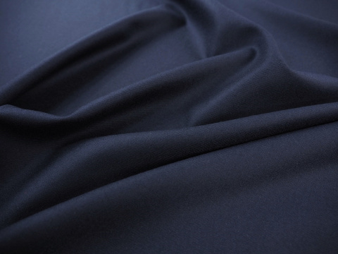 wełniana flanela granatowy