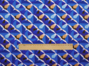 wiskoza w niebieski, geometryczny wzór abstrakcyjny