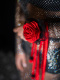 Broszka Róża Sylvie 2 z paskiem