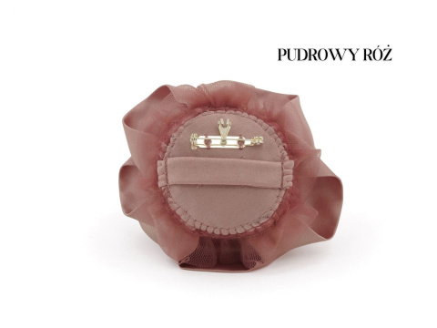 jedwabna broszka roza mix kolorw