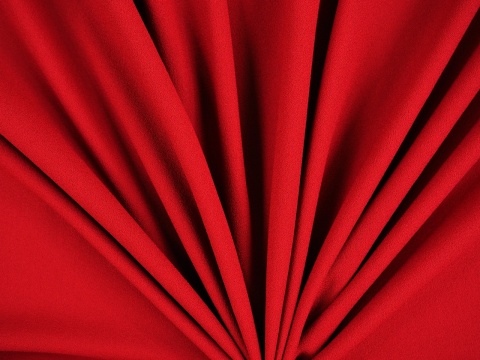 Krepa wełniana Alta Moda - Jasna wiśnia [kupon 1,5 m]