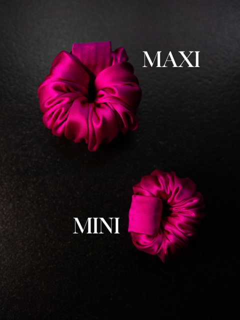 jedwabna guma do włosów typu scrunchie