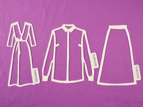 len w kolorze liliowym