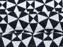 wiskoza w czarno-biały deseń w trójkąty