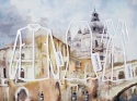panel jedwabny w pejzaż Wenecji