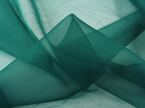 organza jedwabna w kolorze ciemnym morskim organza jedwabna w kolorze ciemnym morskim