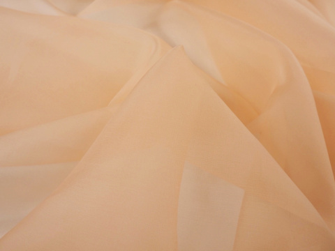 jedwabna organza w kolorze jasnym morelowym jedwabna organza w kolorze jasnym morelowym
