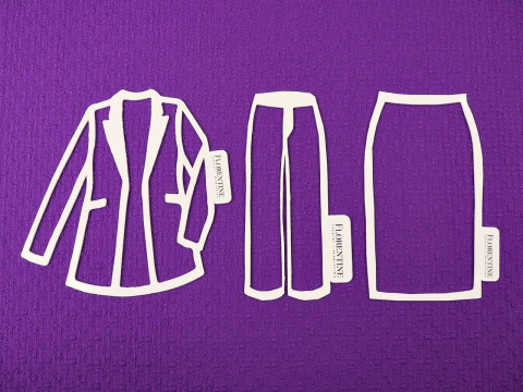 chanelka w kolorze fioletowym