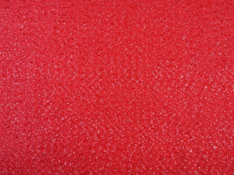 czerwona chanelka ze srebrną, lurexową nitką