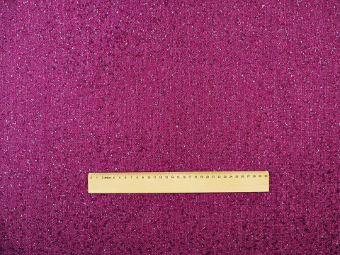 chanelka w kolorze jasnej oberżyny z lurexem