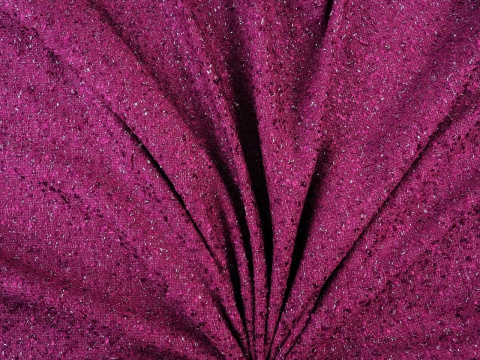 chanelka w kolorze jasnej oberżyny z lurexem