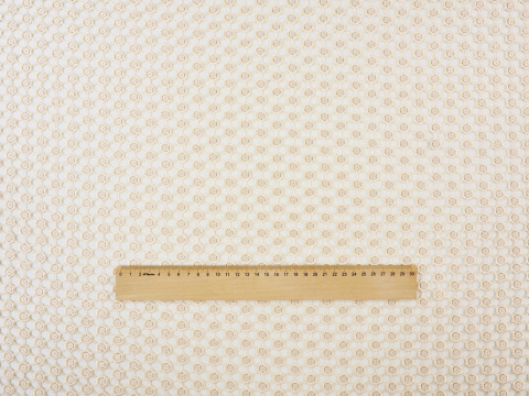 kremowa, koronkowa siatka z cekinami