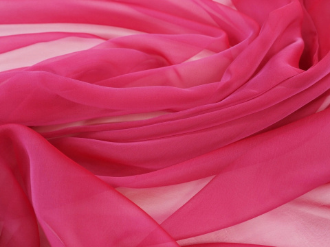 jedwab szyfon amarant