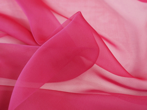 jedwab szyfon amarant