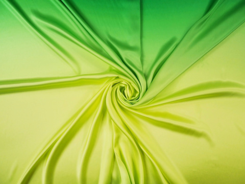 jedwab w żółto-zielony gradient jedwab w żółto-zielony gradient
