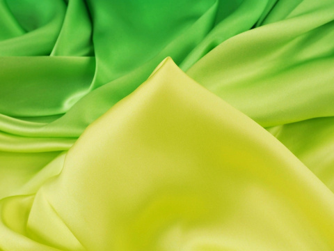 jedwab w żółto-zielony gradient jedwab w żółto-zielony gradient