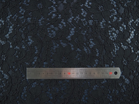 czarna koronka wiskozowa naturalna gipiura