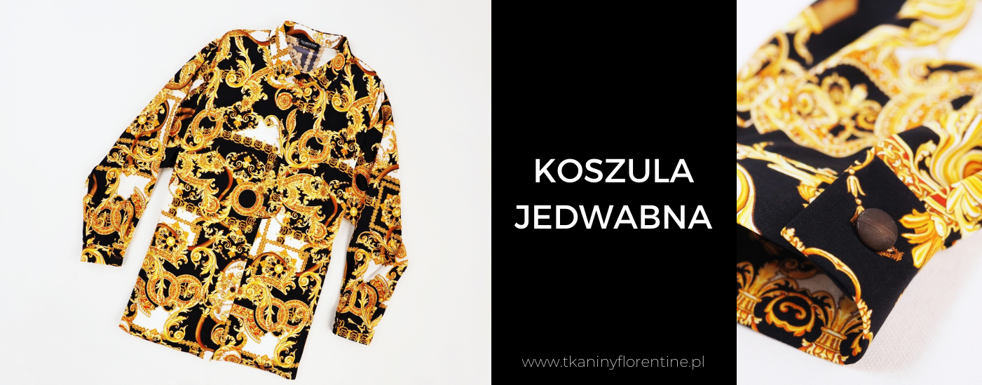 koszula jedwabna z materialu versace